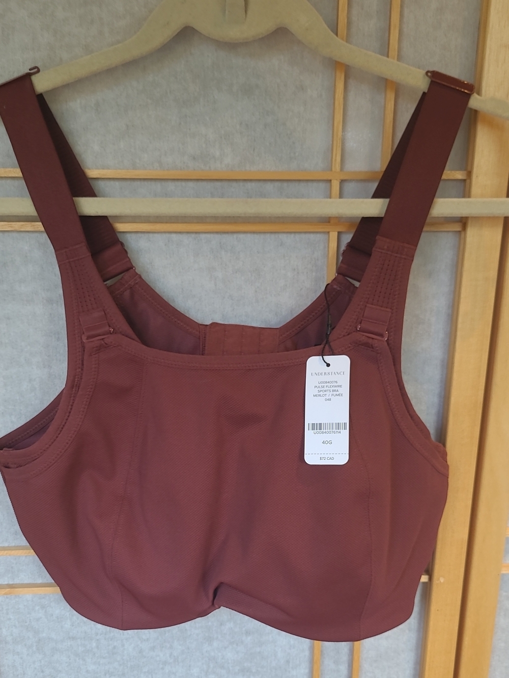 Understance Women's Full-Coverage Sports Bra - Maroon